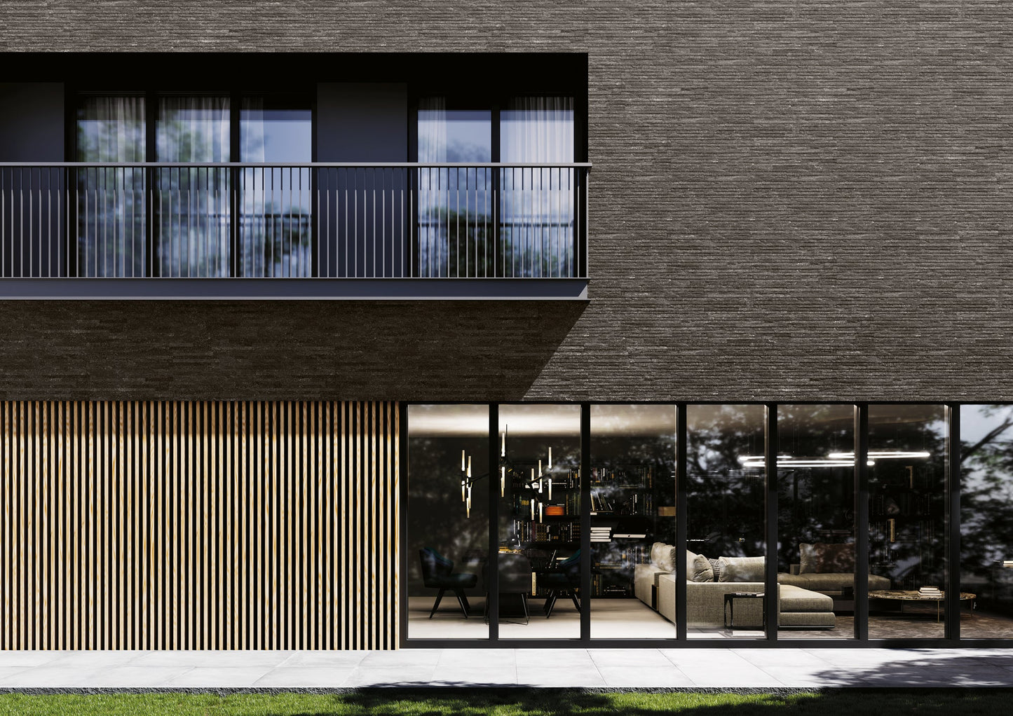 Línea – Carrelage effet béton pour façades et murs modernes, intérieur et extérieur Poitou Carrelage