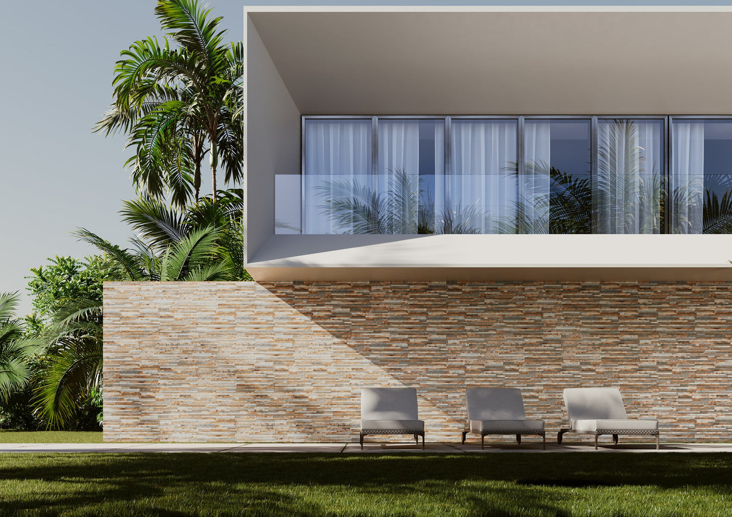 Línea – Carrelage effet béton pour façades et murs modernes, intérieur et extérieur Poitou Carrelage